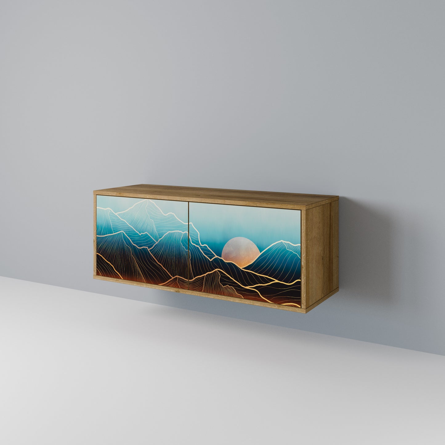 LUNAR SECRETS Compact 2-Door TV Cabinet