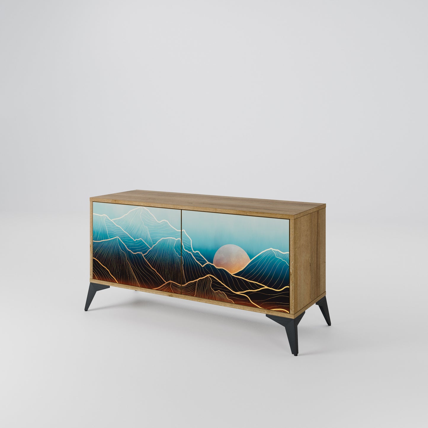 LUNAR SECRETS Compact 2-Door TV Cabinet