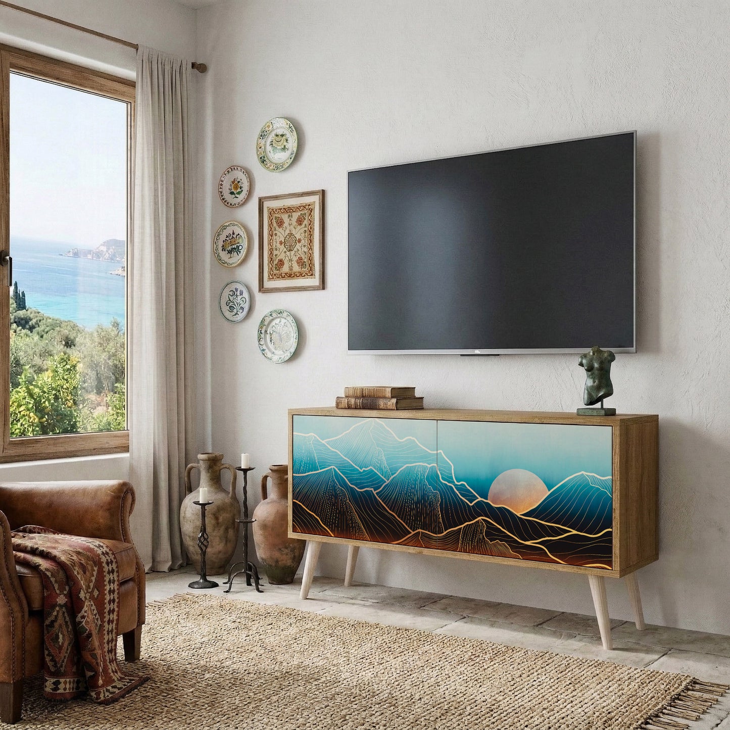 LUNAR SECRETS Mobile TV Compatto a 2 Ante