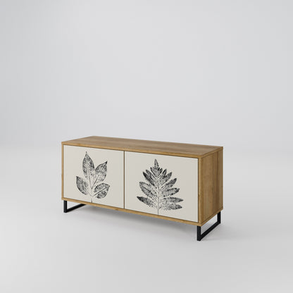 LEAFY STAMPS Mobile TV Compatto a 2 Ante