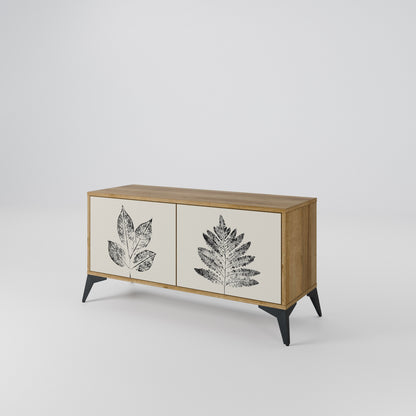 LEAFY STAMPS Mobile TV Compatto a 2 Ante
