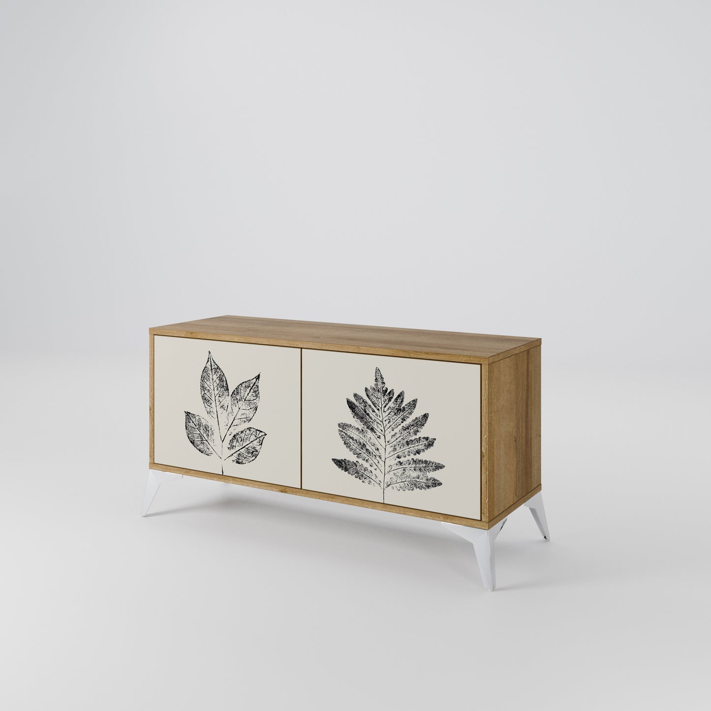 LEAFY STAMPS Mobile TV Compatto a 2 Ante