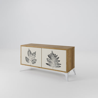 LEAFY STAMPS Mobile TV Compatto a 2 Ante