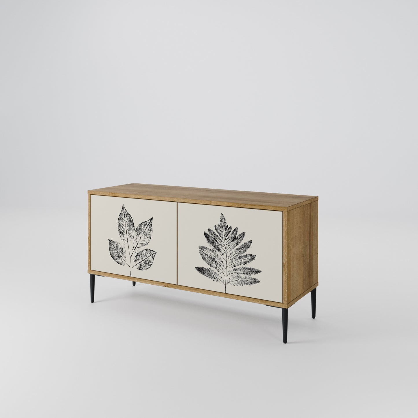 LEAFY STAMPS Mobile TV Compatto a 2 Ante