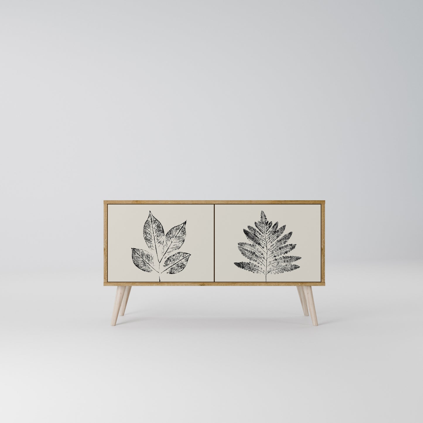 LEAFY STAMPS Mobile TV Compatto a 2 Ante