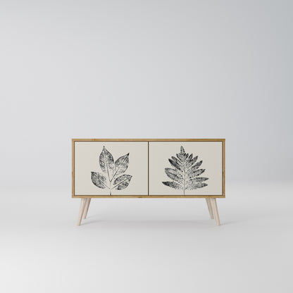 LEAFY STAMPS Mobile TV Compatto a 2 Ante