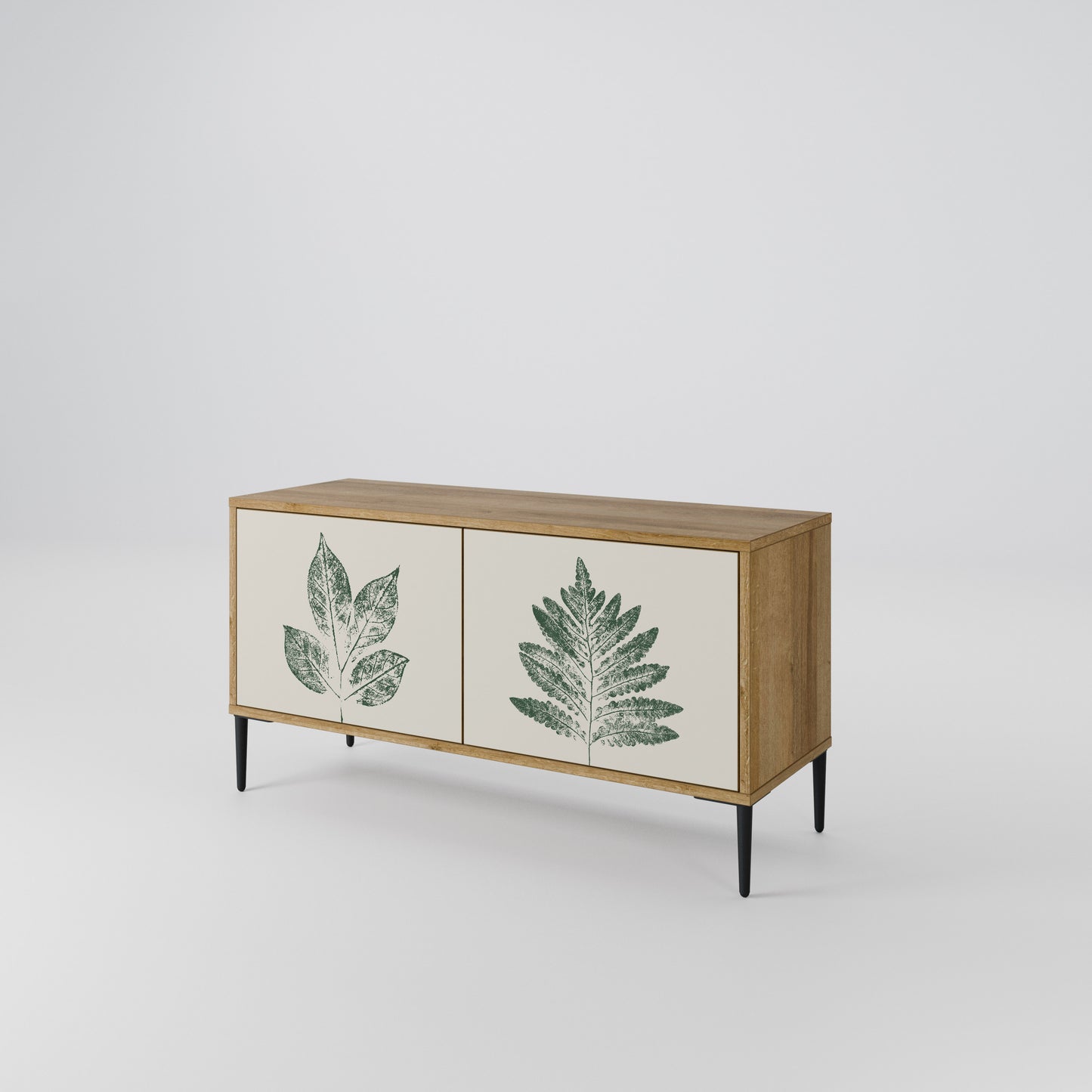 GREEN LEAFY STAMPS Mobile TV Compatto a 2 Ante