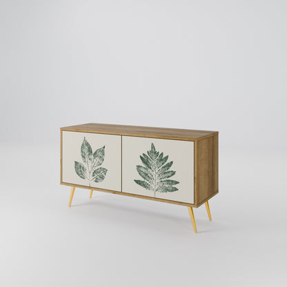 GREEN LEAFY STAMPS Mobile TV Compatto a 2 Ante