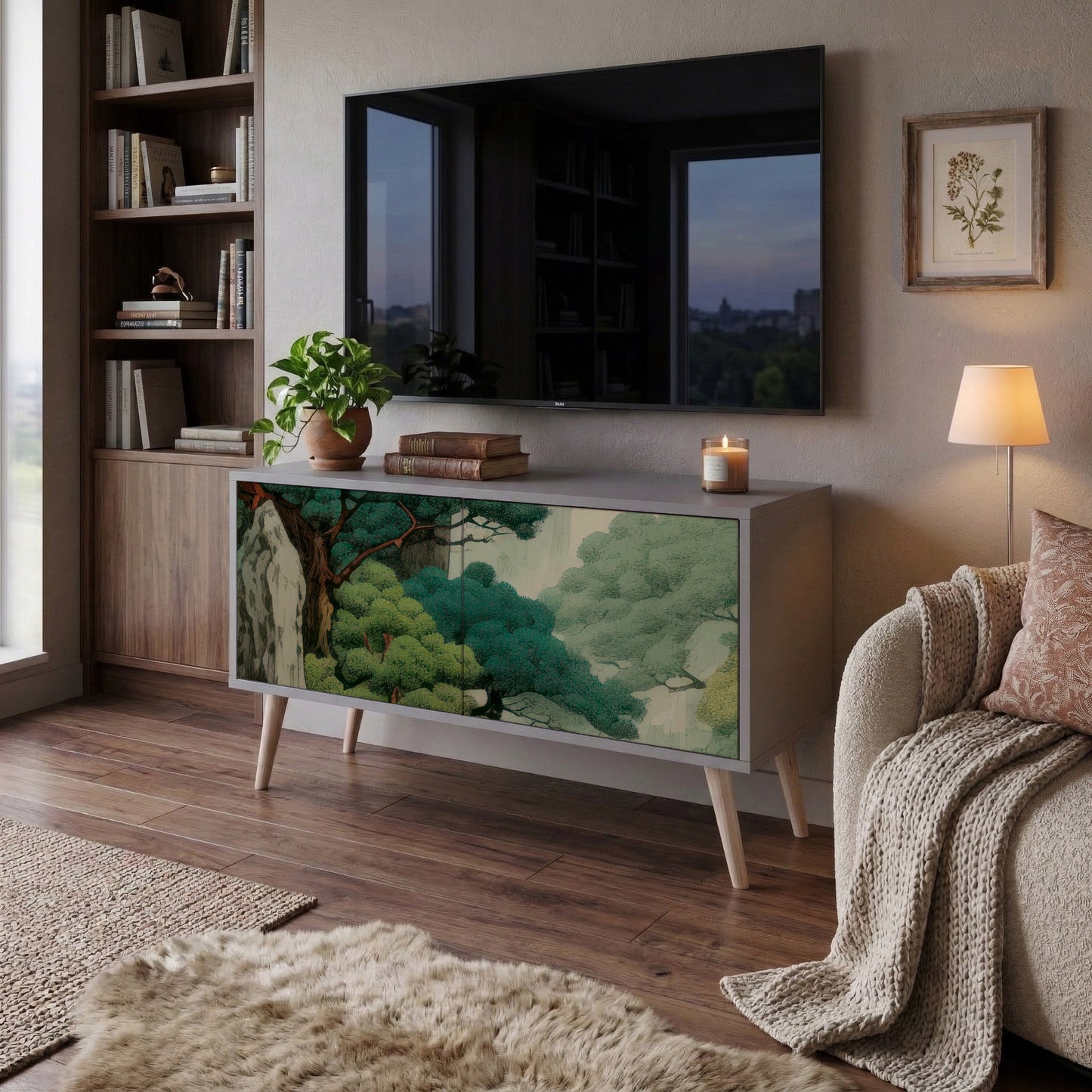 VERDURE ABYSS Mobile TV Compatto a 2 Ante