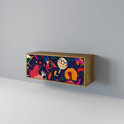 FESTIVE PLEASURES Mobile TV Compatto a 2 Ante