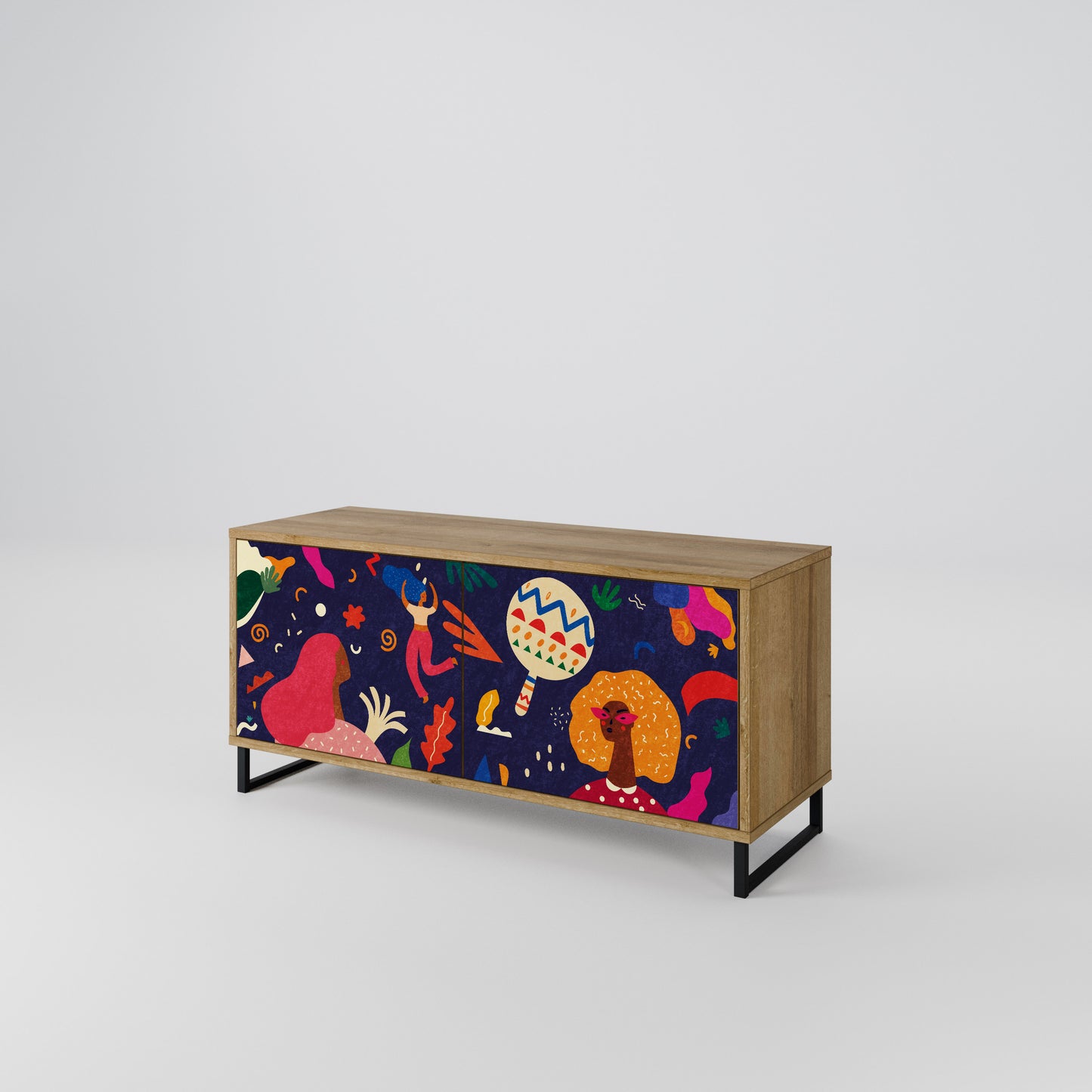 FESTIVE PLEASURES Mobile TV Compatto a 2 Ante