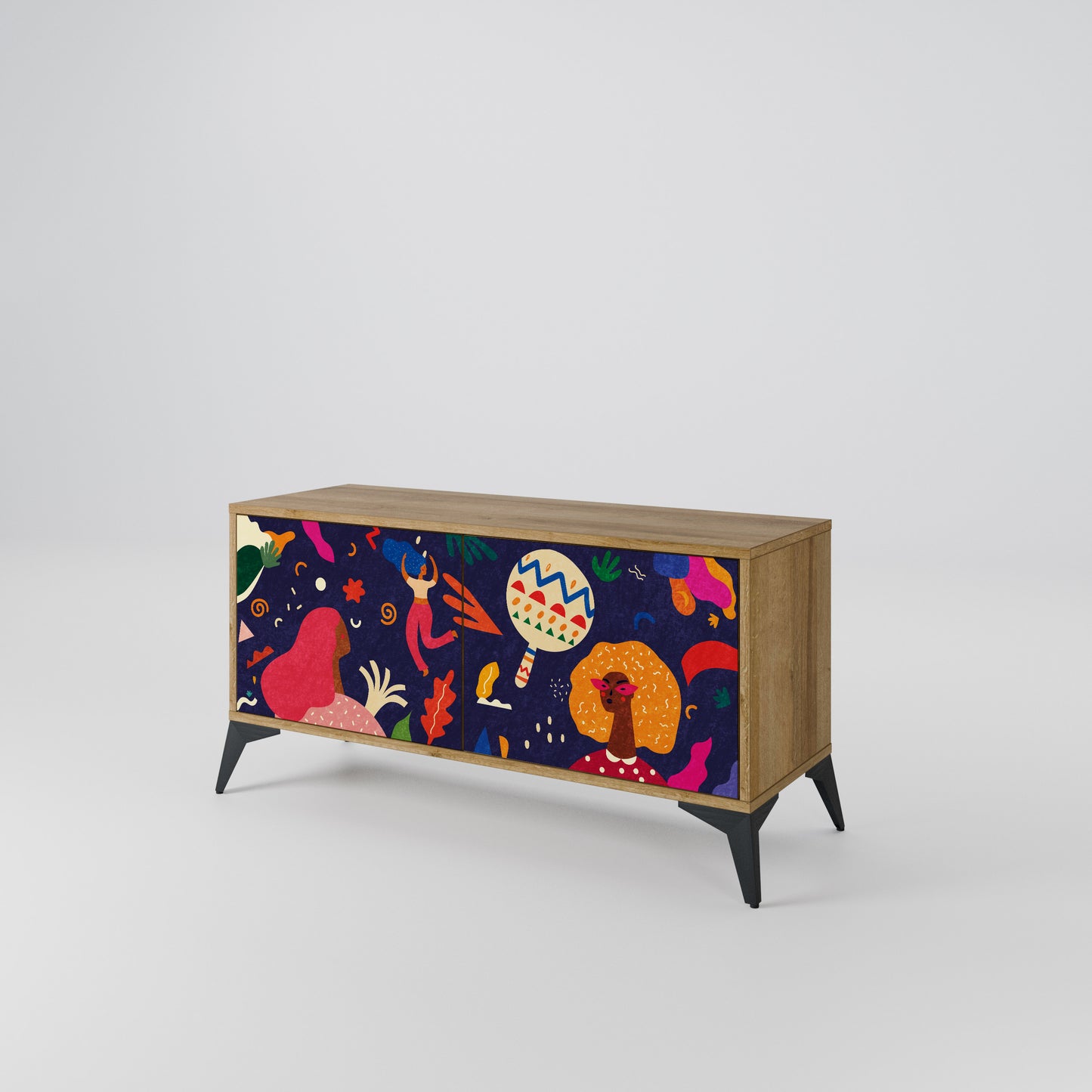 FESTIVE PLEASURES Mobile TV Compatto a 2 Ante