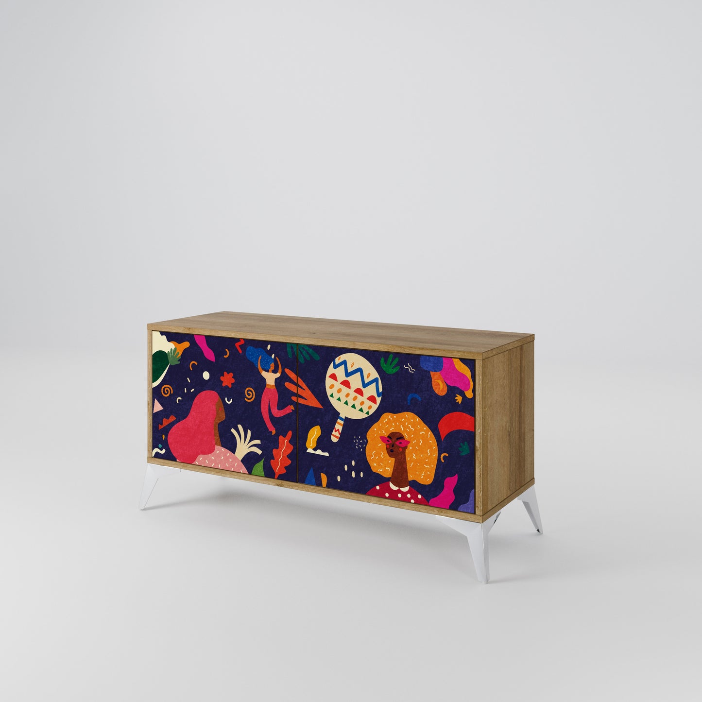 FESTIVE PLEASURES Mobile TV Compatto a 2 Ante