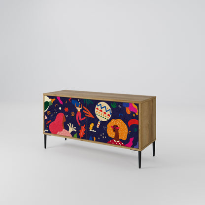 FESTIVE PLEASURES Mobile TV Compatto a 2 Ante