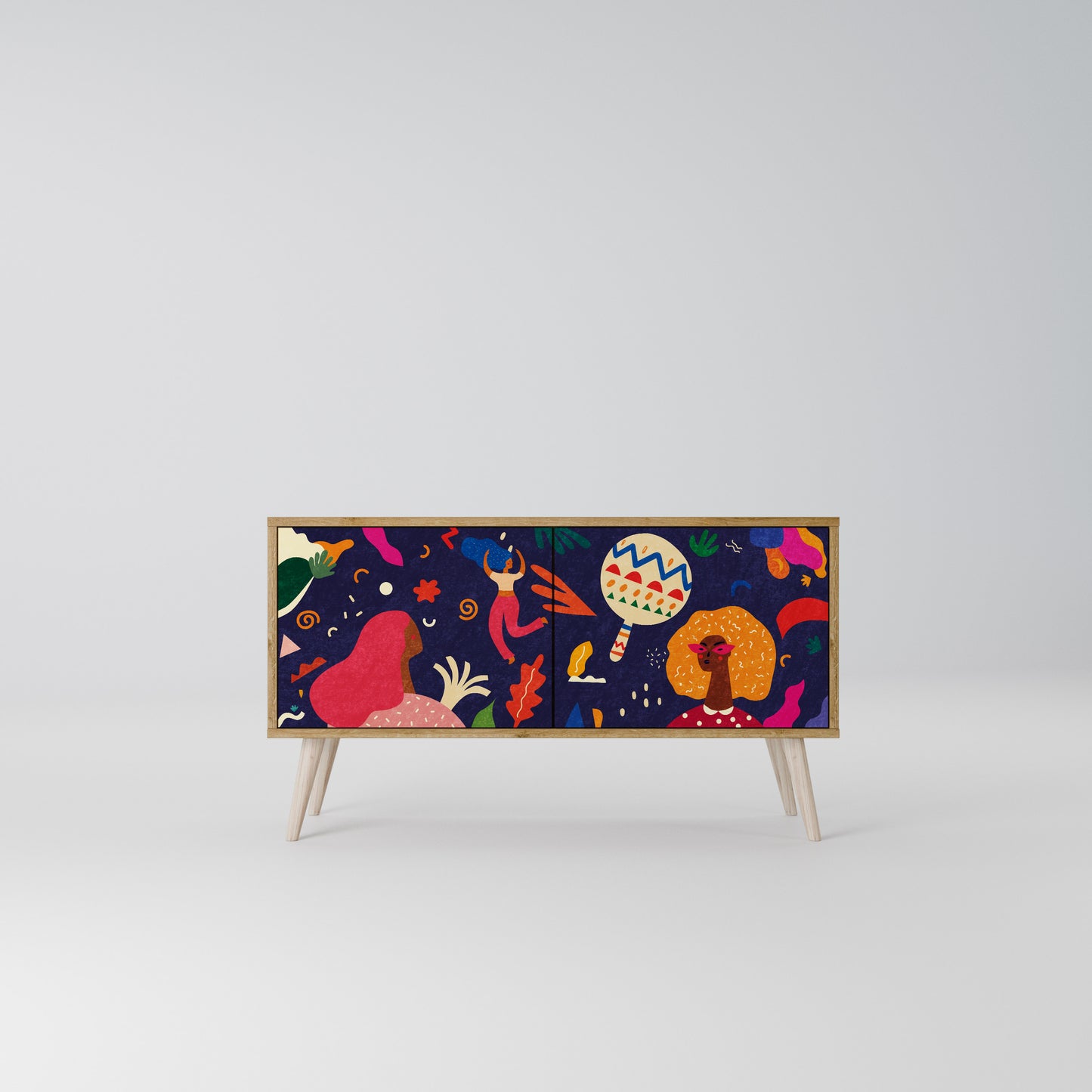 FESTIVE PLEASURES Mobile TV Compatto a 2 Ante