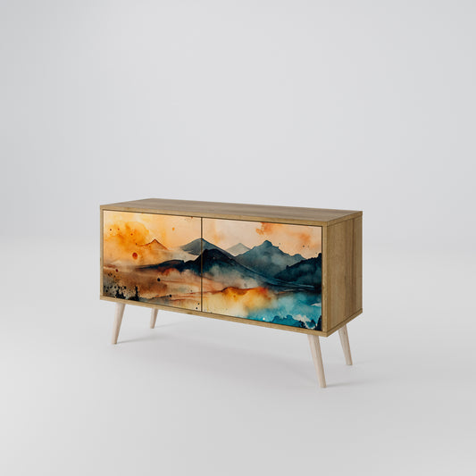 OMINOUS MOUNTAINS Mobile TV Compatto a 2 Ante