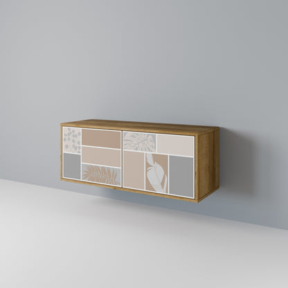 TROPICAL SHAPES Mobile TV Compatto a 2 Ante