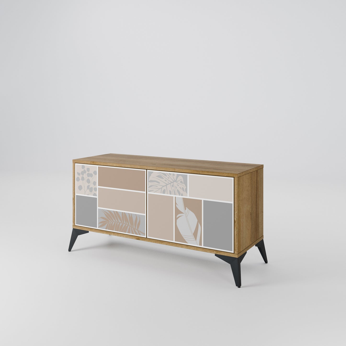 TROPICAL SHAPES Mobile TV Compatto a 2 Ante