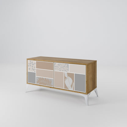 TROPICAL SHAPES Mobile TV Compatto a 2 Ante