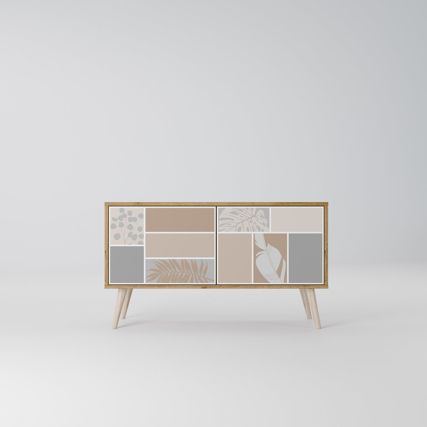 TROPICAL SHAPES Mobile TV Compatto a 2 Ante