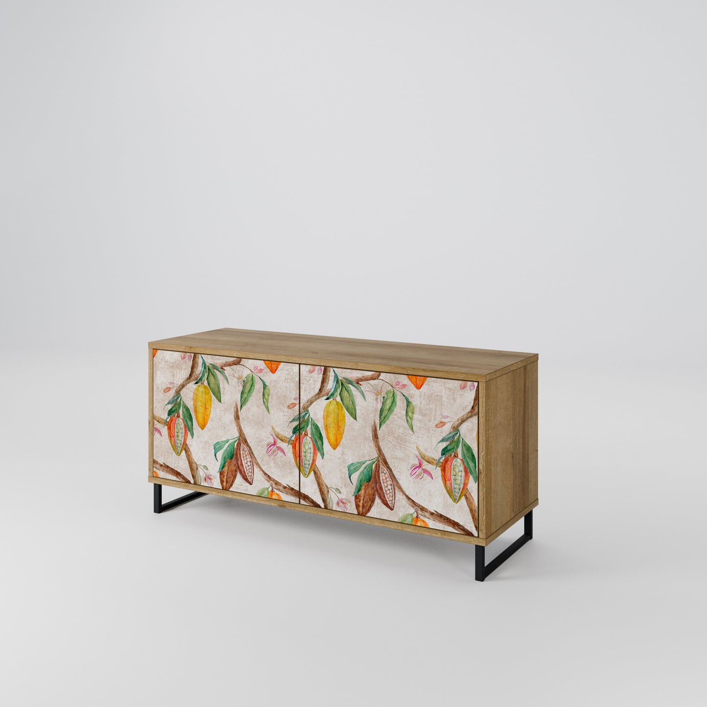 COCOA FRUITS Compact 2-Door TV Cabinet