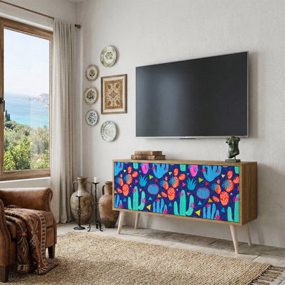 CACTUS VIBES Mobile TV Compatto a 2 Ante