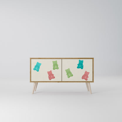 GUMMY BEARS Mobile TV Compatto a 2 Ante