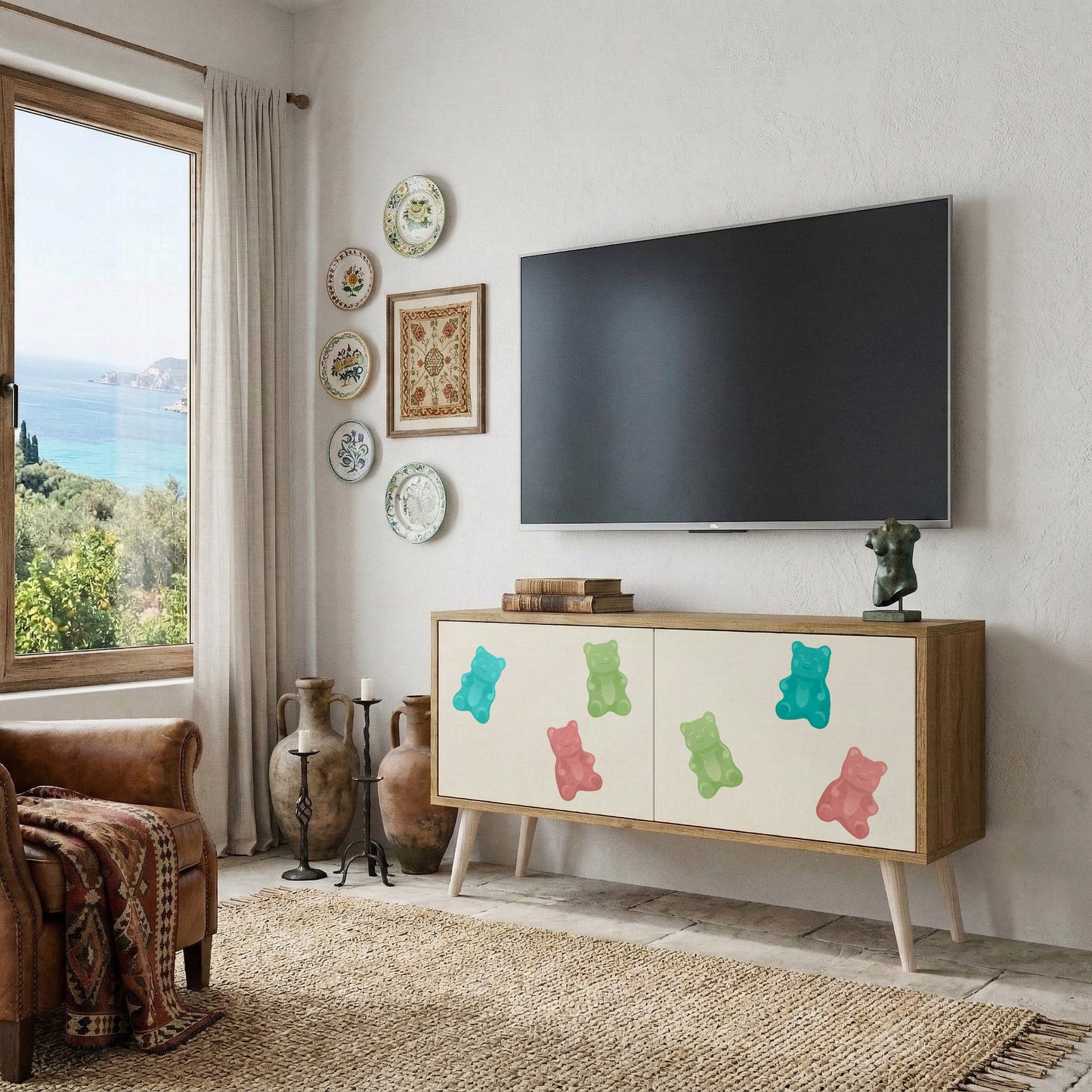 GUMMY BEARS Mobile TV Compatto a 2 Ante