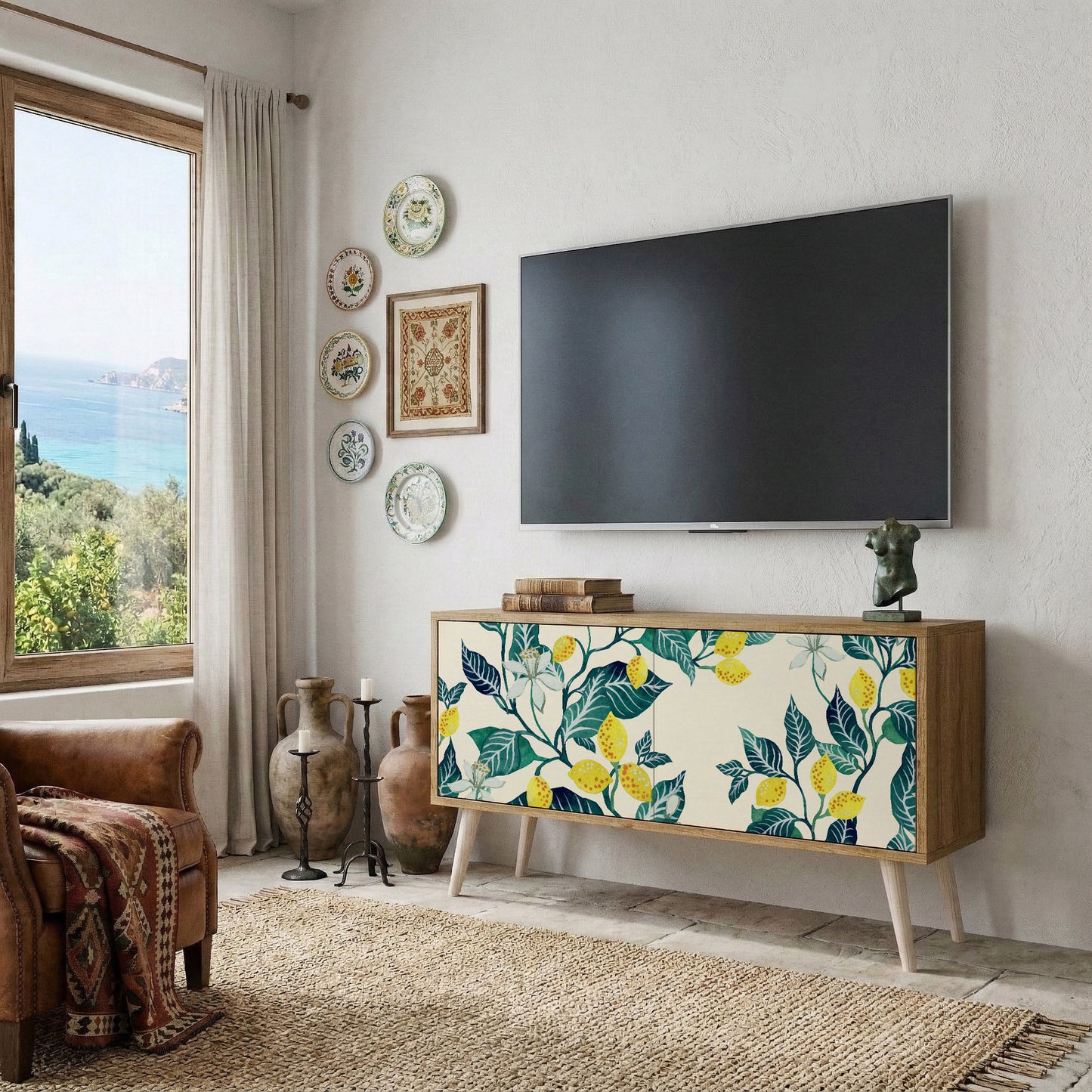 LEMON TREE Mobile TV Compatto a 2 Ante