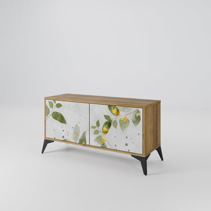 ELEGANT BOTANICS Mobile TV Compatto a 2 Ante