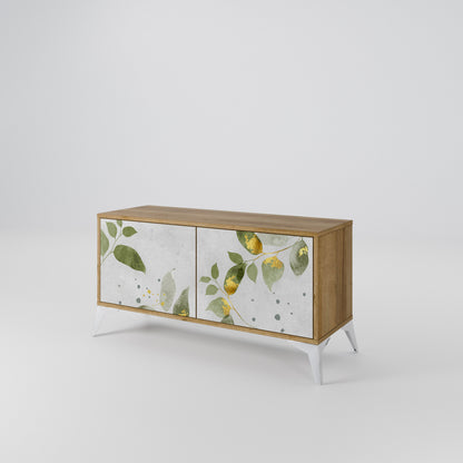 ELEGANT BOTANICS Mobile TV Compatto a 2 Ante