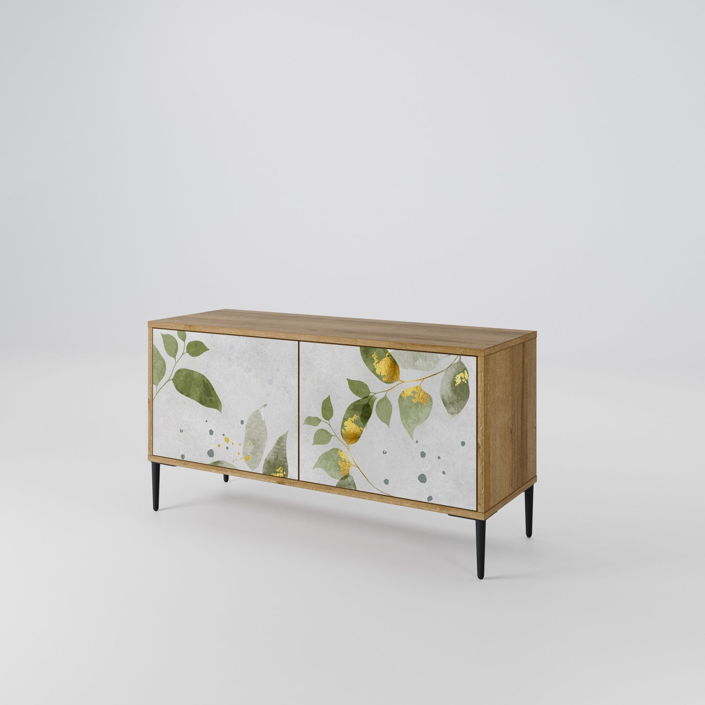 ELEGANT BOTANICS Mobile TV Compatto a 2 Ante