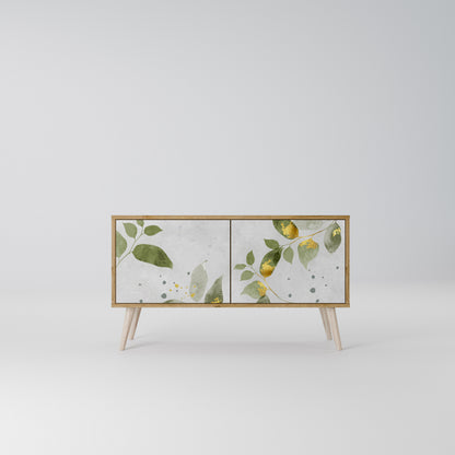ELEGANT BOTANICS Mobile TV Compatto a 2 Ante