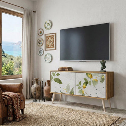 ELEGANT BOTANICS Mobile TV Compatto a 2 Ante