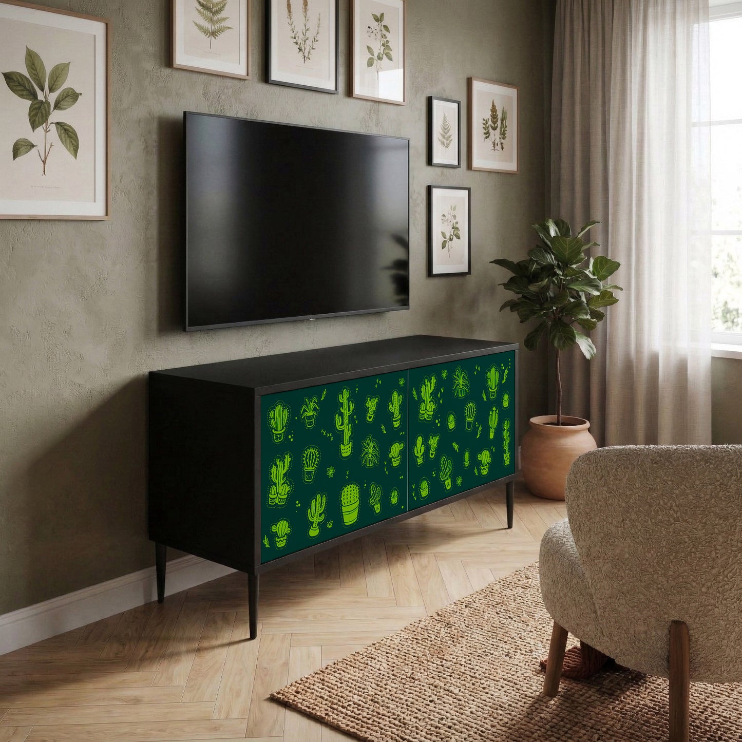 DESERT GREEN Mobile TV Compatto a 2 Ante