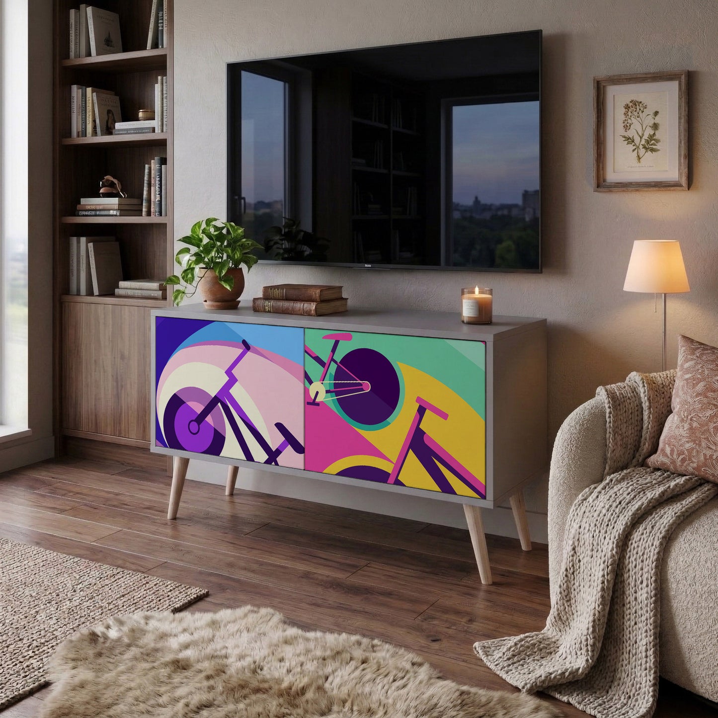 BIKE DREAMS Mobile TV Compatto a 2 Ante