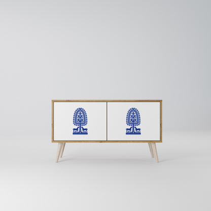 POLISH FOLK ART Mobile TV Compatto a 2 Ante