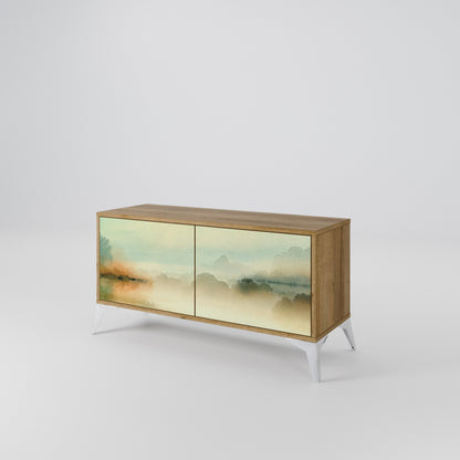 MORNING BY THE LAKE Mobile TV Compatto a 2 Ante