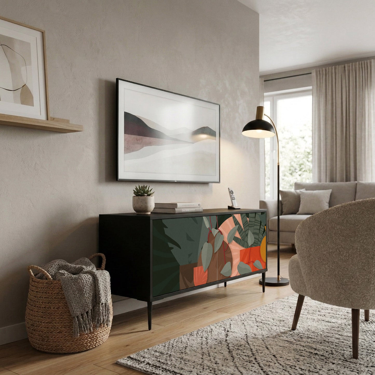 TROPICAL COMPOSITION Mobile TV Compatto a 2 Ante