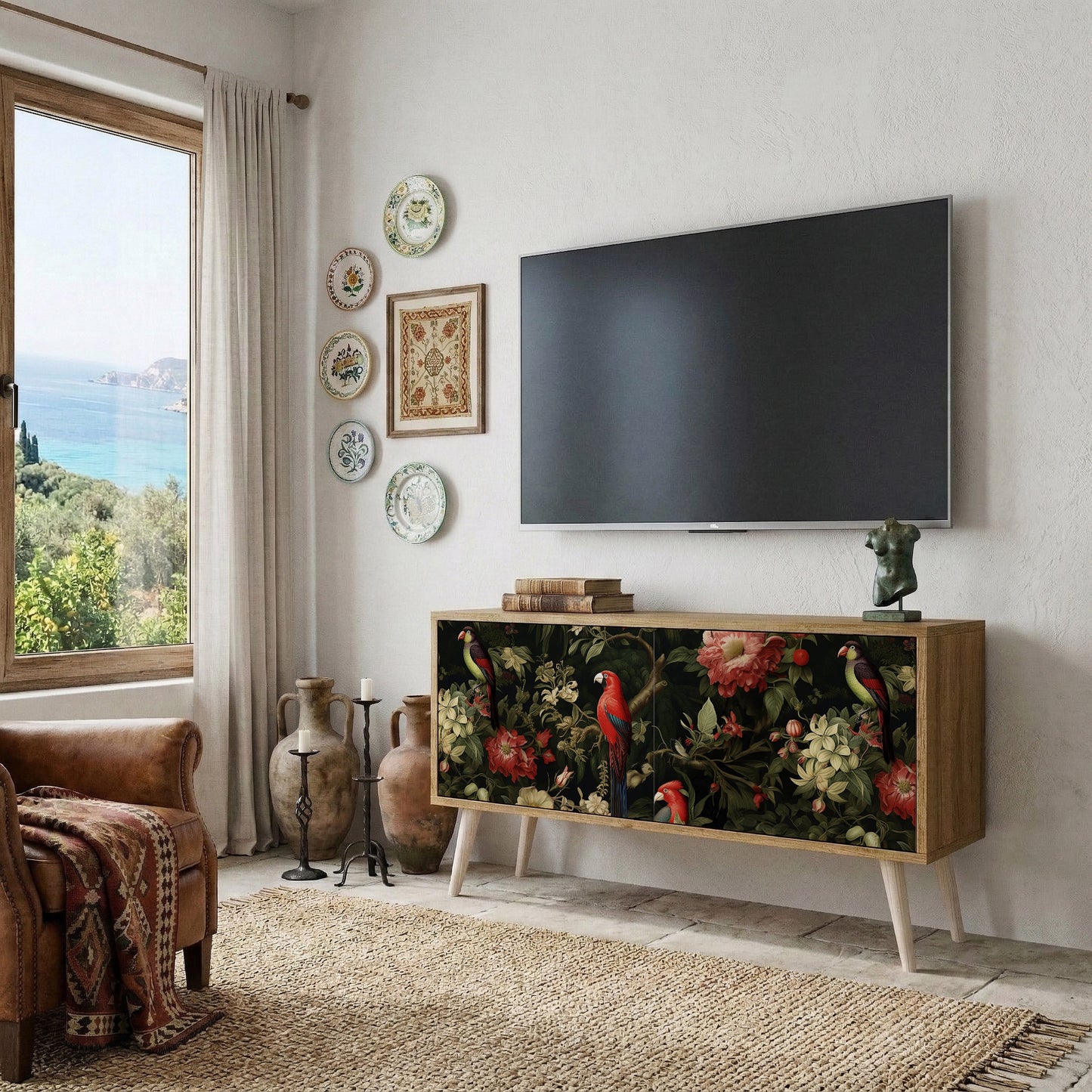 AVIAN GREENERY Mobile TV Compatto a 2 Ante