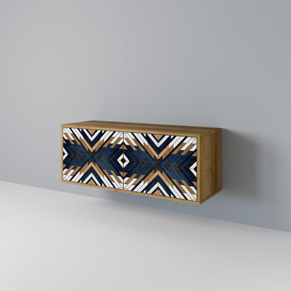 ARTFUL GEOMETRY Mobile TV Compatto a 2 Ante