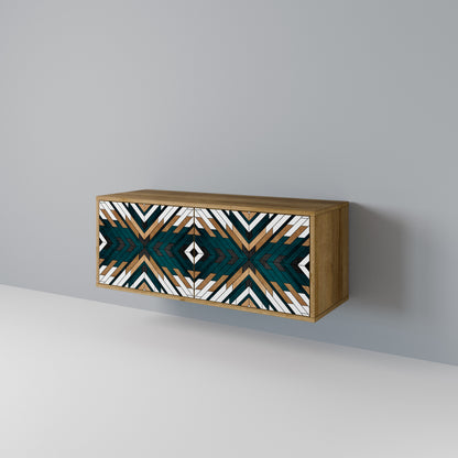 ARTISTIC GEOMETRY Mobile TV Compatto a 2 Ante