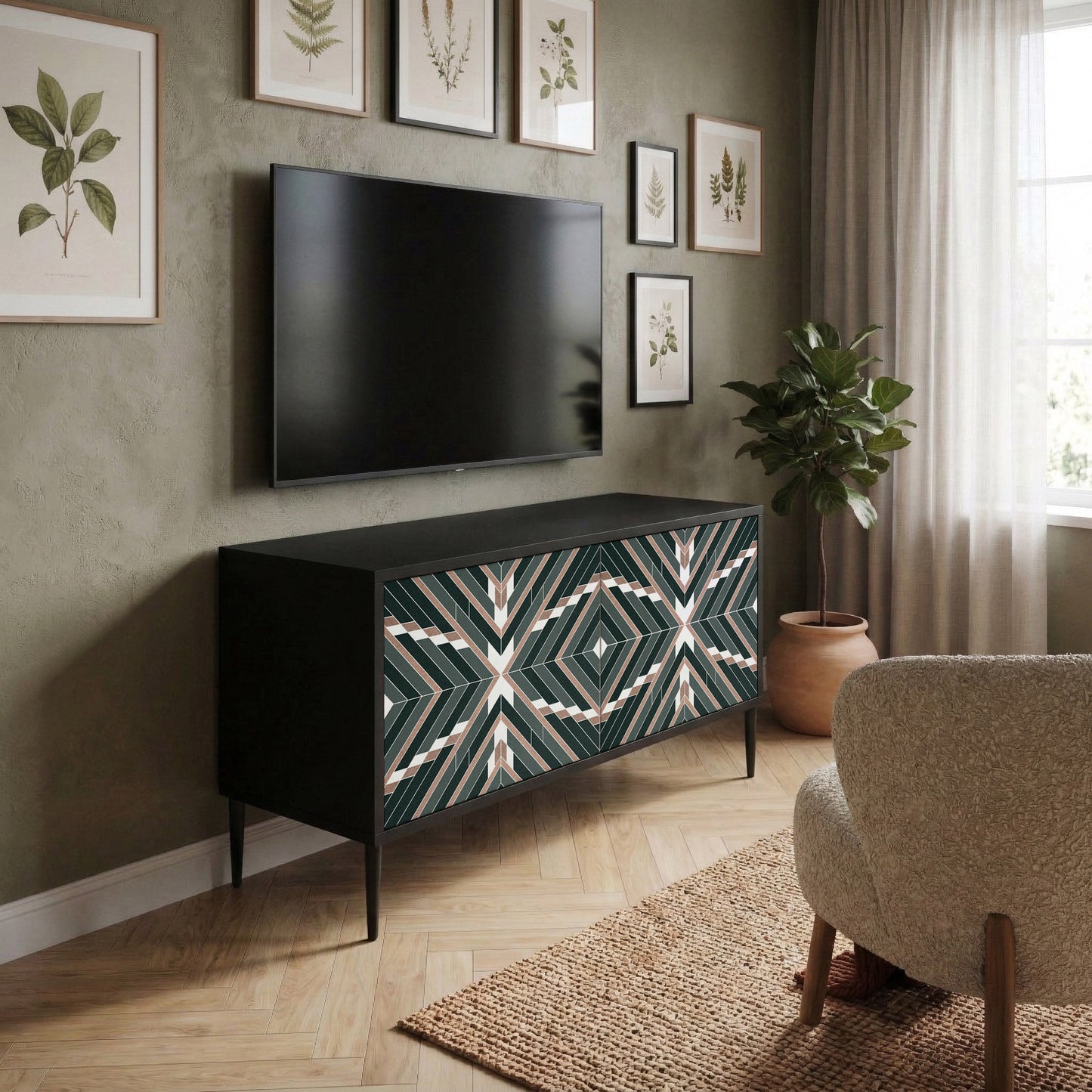 DIMENSION DELIGHTS Mobile TV Compatto a 2 Ante