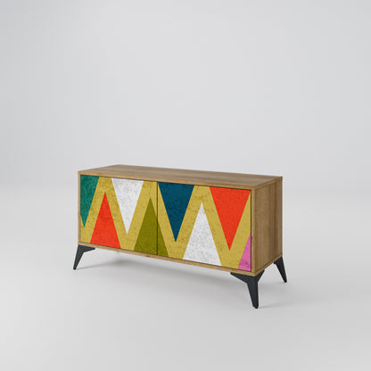 COLORFUL TRIANGLES Mobile TV Compatto a 2 Ante