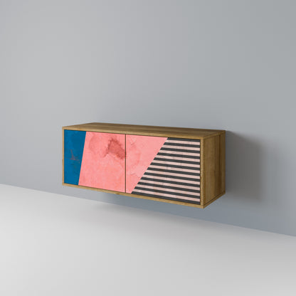 GLAMOROUS STRIPE Mobile TV Compatto a 2 Ante