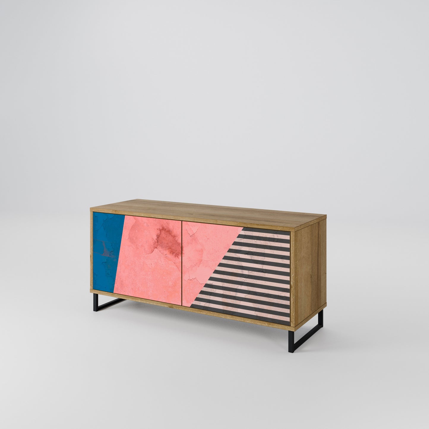 GLAMOROUS STRIPE Mobile TV Compatto a 2 Ante