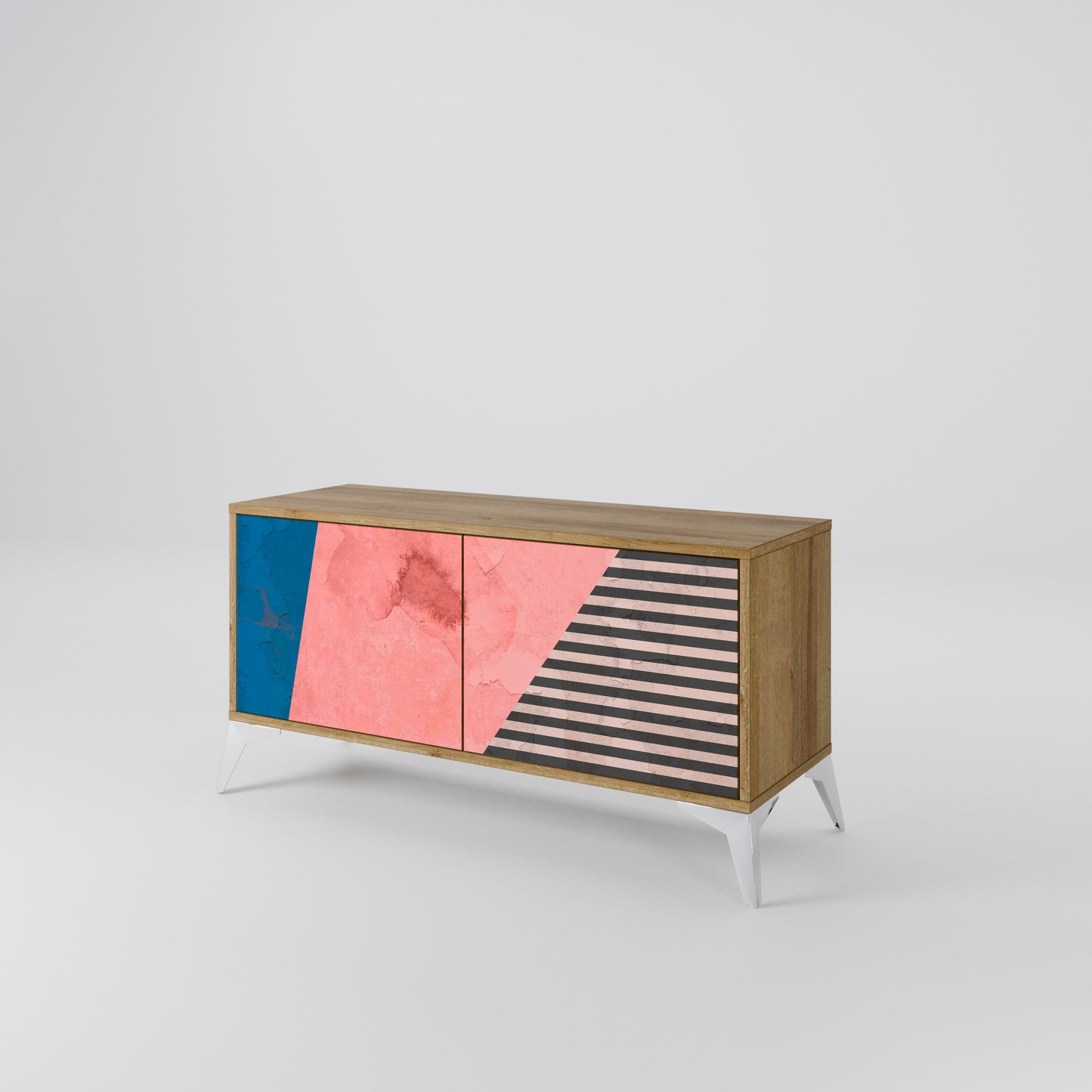 GLAMOROUS STRIPE Mobile TV Compatto a 2 Ante