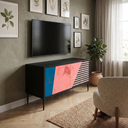 GLAMOROUS STRIPE Mobile TV Compatto a 2 Ante