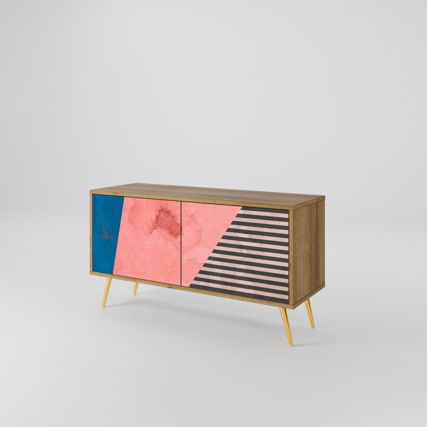 GLAMOROUS STRIPE Mobile TV Compatto a 2 Ante