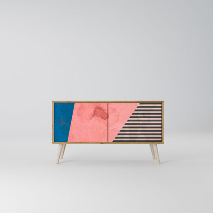 GLAMOROUS STRIPE Mobile TV Compatto a 2 Ante